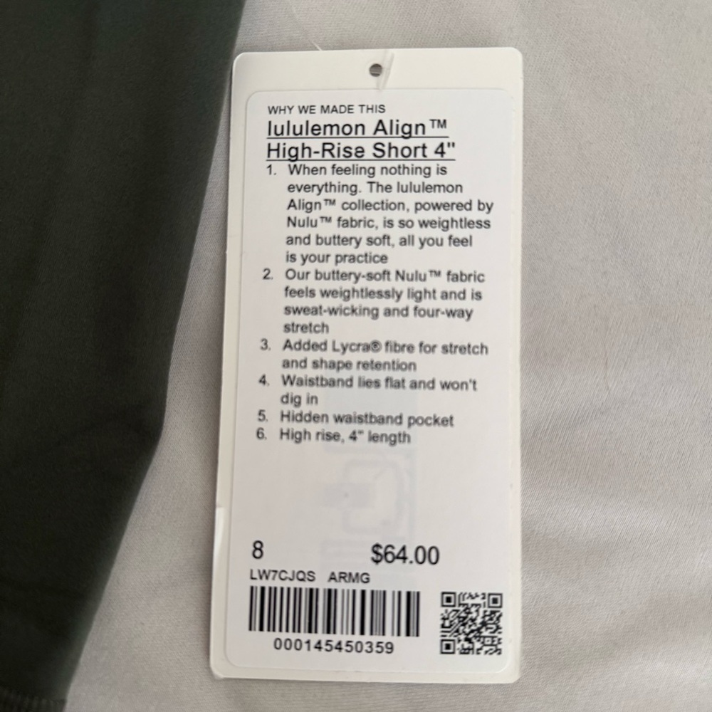 lululemon athletica Align High-Rise Shorts 4” - Picture 3 of 4